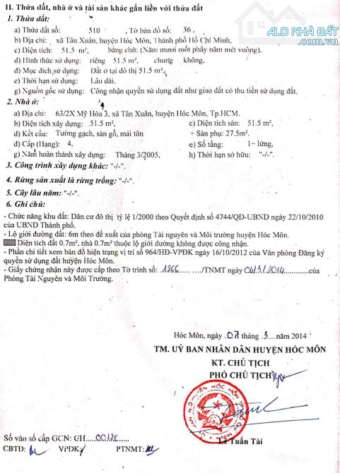 Bán Nhà Mỹ Hòa 3-Tân Xuân-Hóc Môn còn thơm mùi sơn giá 830 triệu - 7