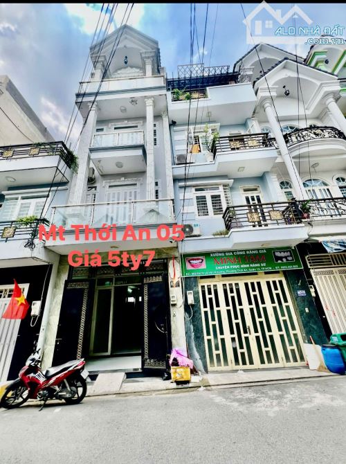 Nhà trệt 3 lầu MT Thới An 05, P. Thới An, DT 4,2x12m giá 5,7 tỷ TL