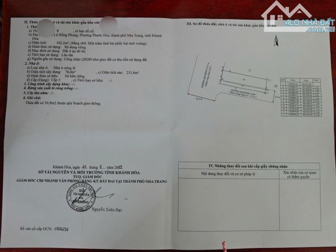 Nhà 2 MT Lê Hồng Phong 102m *3.5 tầng, Phường Phước Hoà, sổ hoàn công