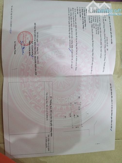 Đất Biên Giang Hà Đông 45m đường thông oto vào giá 3,3 tỷ - 3