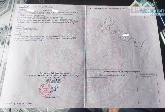 Phường Chương Mỹ- kinh doanh- ô tô tránh- cách quốc lộ 6 chỉ 50m2 - 1