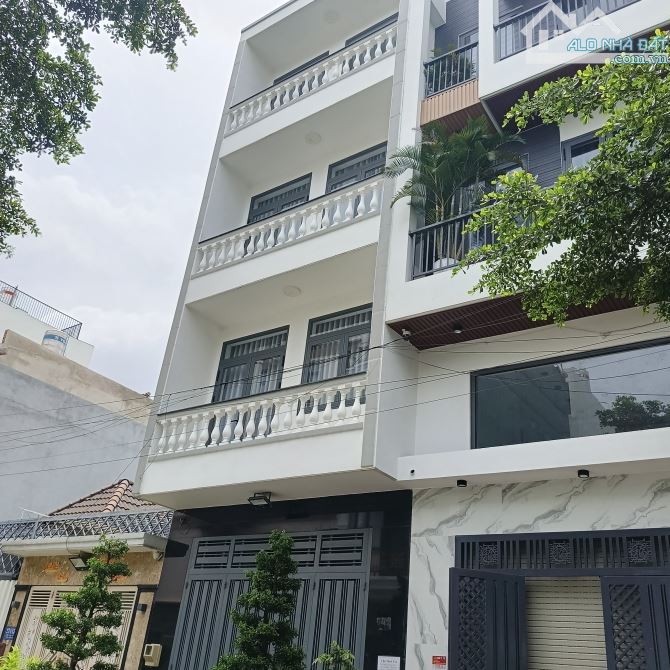 Khu phân lô 8m có vỉa hè, Thạnh Xuân 25, Q12. Nhà 4 lầu. Sổ riêng hoàn công. - 1
