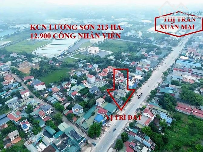 CỰC HIẾM – LÔ ĐẤT MẶT TIỀN 8.4M, NỞ HẬU 8.6M – MẶT QUỐC LỘ 6 – GẦN KCN LƯƠNG SƠN – KINH DO - 1