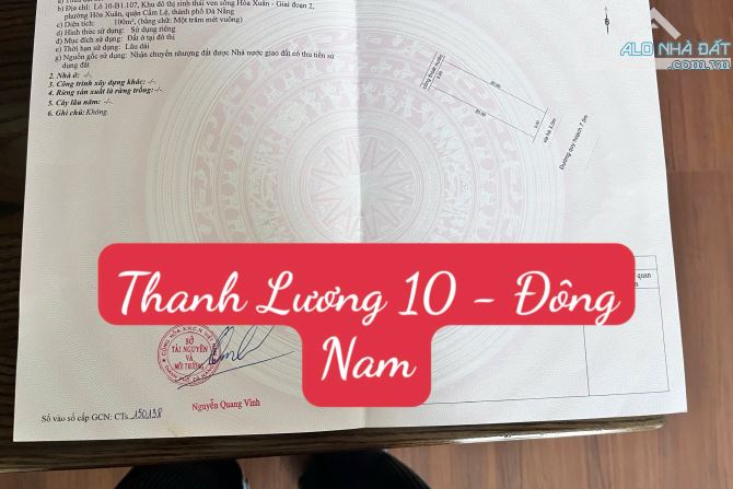 Đất Đông Nam Hoà Xuân cần bán giá rẻ nhất thị trường - 2