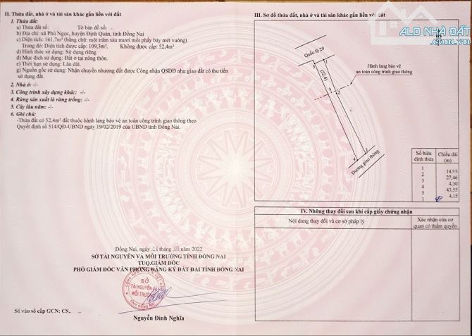 BÁN LỖ LÔ ĐẤT MẶT TIỀN QUỐC LỘ 20 DT 161M2(4MX40M) KINH DOANH NHIỀU NGÀNH NGHỀ 1TỶ650 - 2