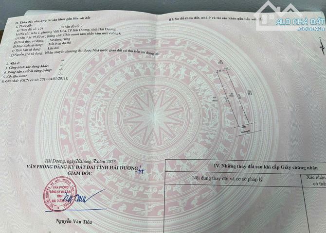 Bán đất ngõ phố Việt Hòa TP Hải Dương giá chỉ 1ty4xx - ô tô ra vào thoải mái - 2