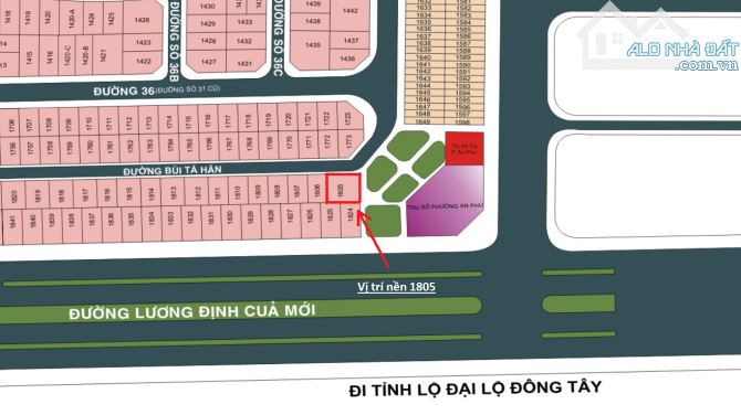 Bán đất An Phú mặt đường số 36 Quận 2 cũ gần chợ Bình Khánh (256m2) 175 tr/m2 - 3