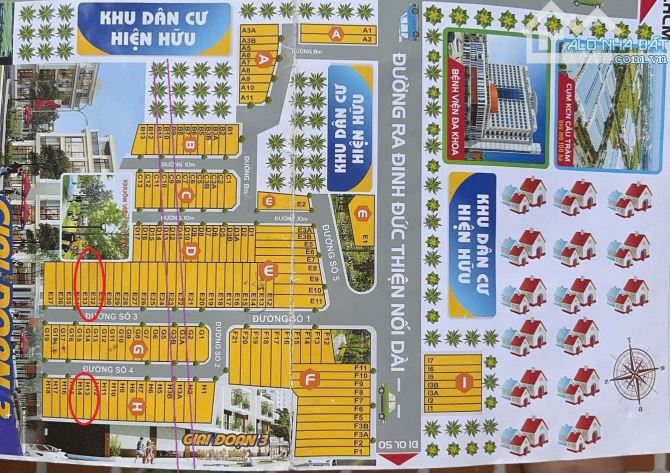 Cần bán GẤP 2 nền đất mt đường nhựa KDC EcoSun - 600tr - 1
