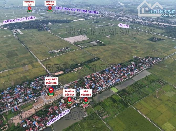 Bán lô đất góc, trong quỹ đấu giá Ao Dục, Đại Hưng, Mỹ Đức - 4