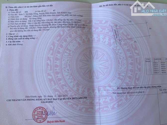Bán đất Diên Đồng giá rẻ có thổ cư ngay sau lưng Uỷ Ban xã - 6