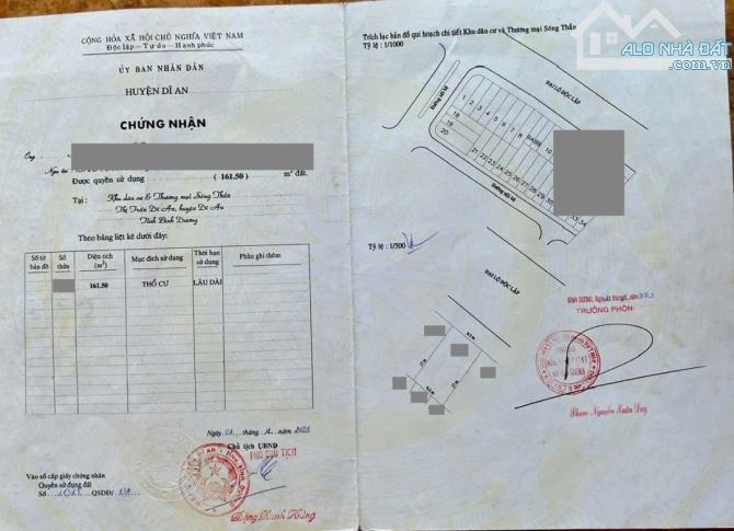 Đất mặt tiền ngay cổng kcn Sóng Thần, phường An Bình, TP Dĩ An. 15 tỷ - 6