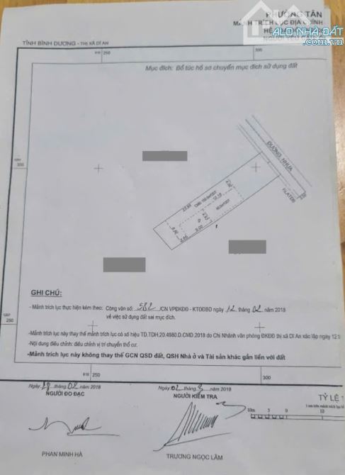 Đất gần chợ Tân Long, phường Tân Đông Hiệp, TP Dĩ An. 8 tỷ - 7