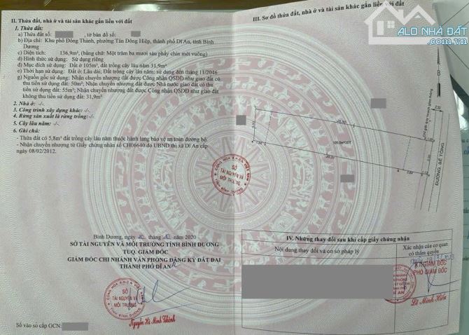 Nhà gần ngã 3 Cây Điệp,  phường Tân Đông Hiệp, TP Dĩ An. 4 tỷ