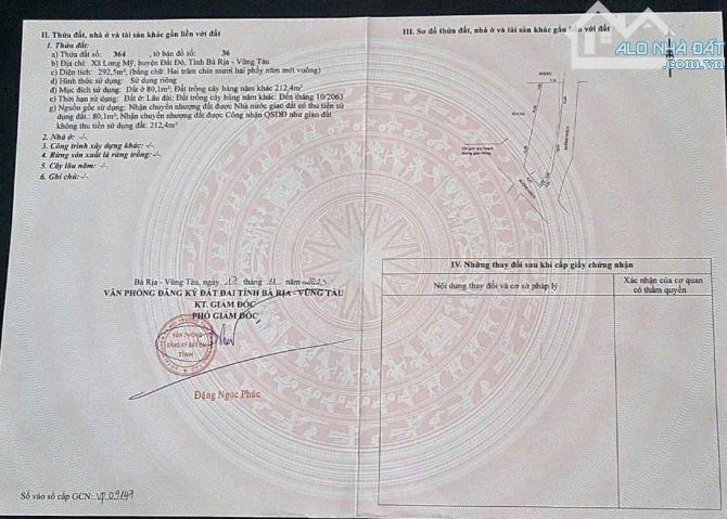 CẦN THANH LÝ NHANH LÔ GÓC 2 MẶT TIỀN TẠI TT PHƯỚC HẢI - BRVT!!!