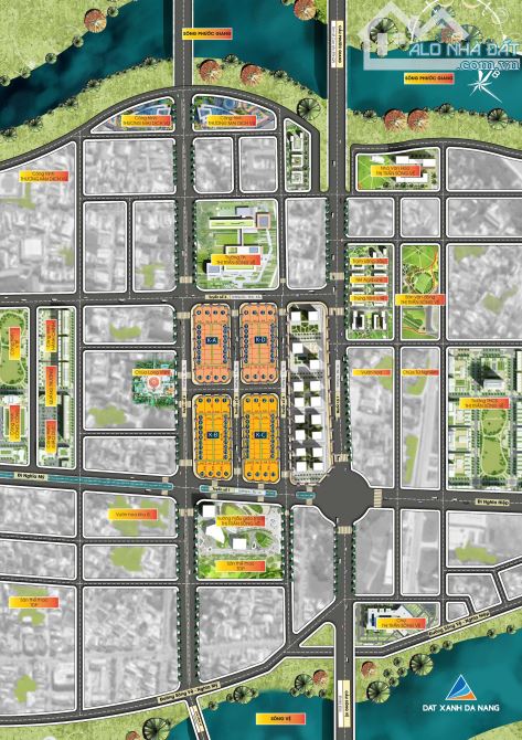 Bán lô đất 115m2 đường Võ Tùng , Sông Vệ mặt tiền rộng 6m