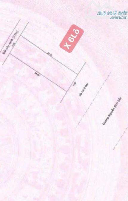 BÁN ĐẤT MẶT TIỀN NGUYỄN SINH SẮC, ĐÀ NẴNG, DT 1008m2 (42x24m), BLOCK 6 LÔ LIỀN KỀ