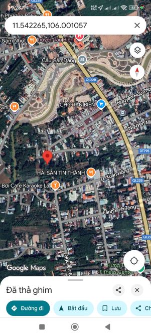Bán đất đường Phạm Ngọc Thạch sau Chợ Tân Biên kp2 Thị Trấn Tân biên 5x64m nở hậu 20m