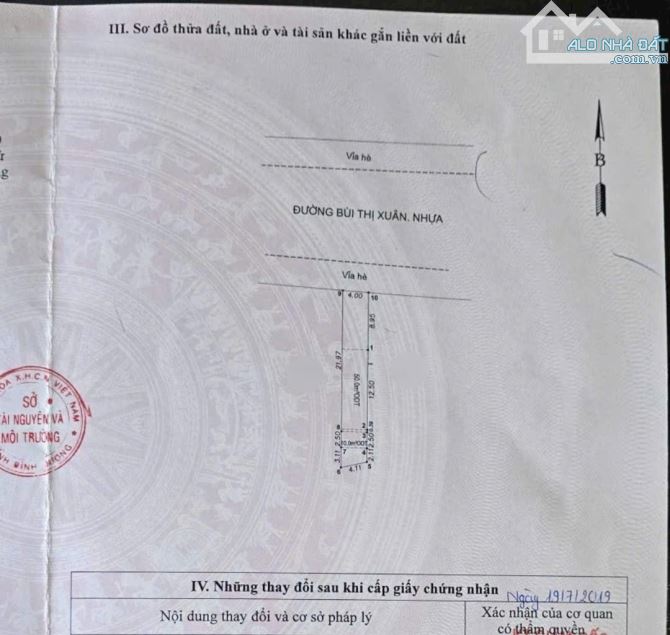 Bán đất sổ riêng mặt tiền đường Bùi thị Xuân dĩ an.bd - 2