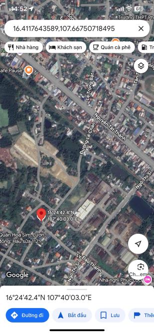 Bán đất mặt tiền 300m2 Lê Chân, Phú Bài, Huế giá đầu tư rẻ Đất 300m2 (14mx21). - 3