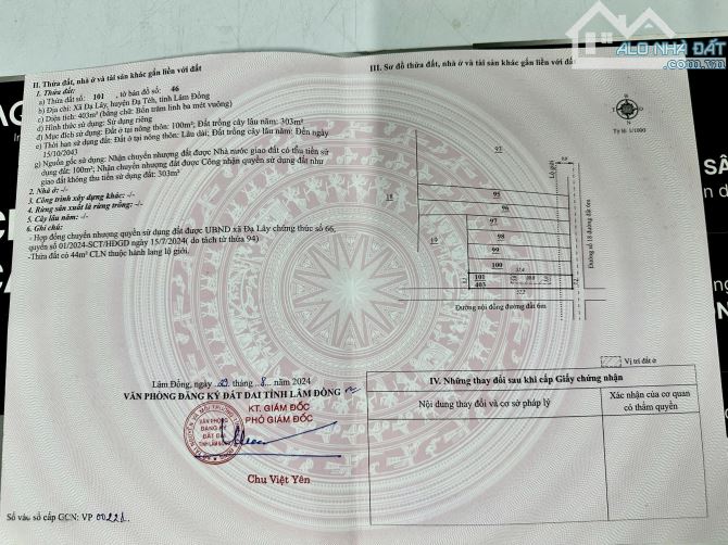 ✨ LÔ ĐẤT ĐẸP KHÔNG TÌ VẾT, GÓC 2 MẶT TIỀN, DIỆN TÍCH: 7.2M x 52.4M (100M2 THỔ CƯ) - 459TR - 3