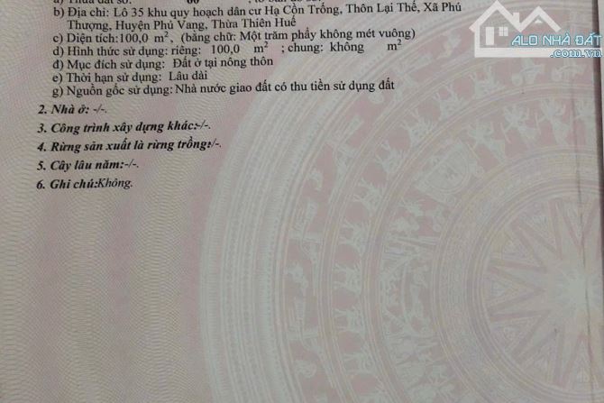 28BÁN ĐẤT KQH HẠ CỒN TRỐNG – ĐƯỜNG PHA 4 – LẠI THẾ, PHÚ THƯỢNG - 4