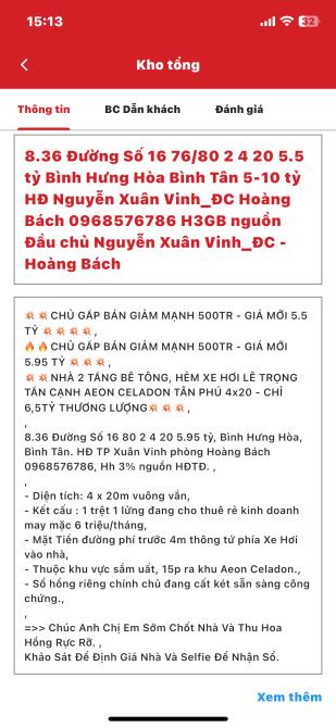 🔥NÓNG BỎNG TAY👉 HƠN 40TR/M2- CÁCH AEON TÂN PHÚ 5P CHẠY XE LÊ TRỌNG TẤN-BHH-BÌNH TÂN - 4