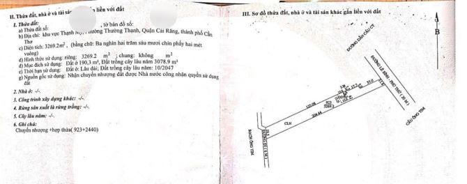 Bán 3.269m2 đất 2 mặt tiền Trương Vĩnh Nguyên, đoạn cầu Ông Tim, lộ 20m, Đông Bắc, sổ hồng - 6