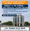 BÁN TOÀ NHÀ MẶT PHỐ VIP -TRUNG TÂM BA ĐÌNH - LÔ GÓC - 10T CÓ HẦM - THANG MÁY. 102M 85TỶ