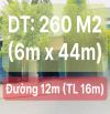 Bán Nhà Mặt Tiền Trung Mỹ Tây Q12 - 260M2 (6 x 44m ) - Cấp 4 - Đường Nhựa 12m - Chỉ 14 Tỷ.