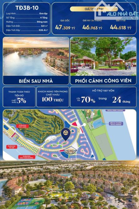 Nhà nhiều tầng thang máy vị trí đẹp gần ngã 4 DT 75m2 giá tốt MĐ Trực Cát Hải Phòng