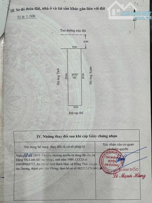 150m2 ( ngang 6) mặt đường trục phường Đồng Thái, Minh Kha...