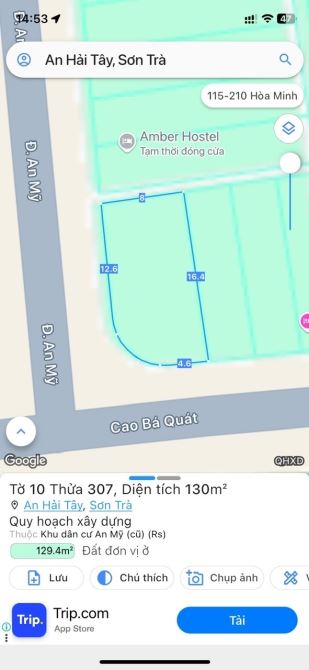 🚀🚀LÔ  ĐẤT 2MẶT TIỀN  GẦN BIỂN SÁT SÔNG HÀN , VIEW CẦU RỒNG, NGAY CHỢ ĐÊM - CAO BÁ QUÁT D
