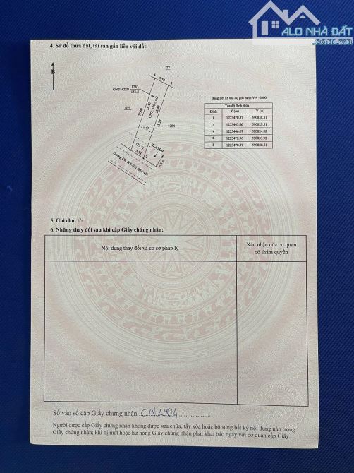 Bán đất gần UBND xã Phú An 5.5x28 giá 1ty450