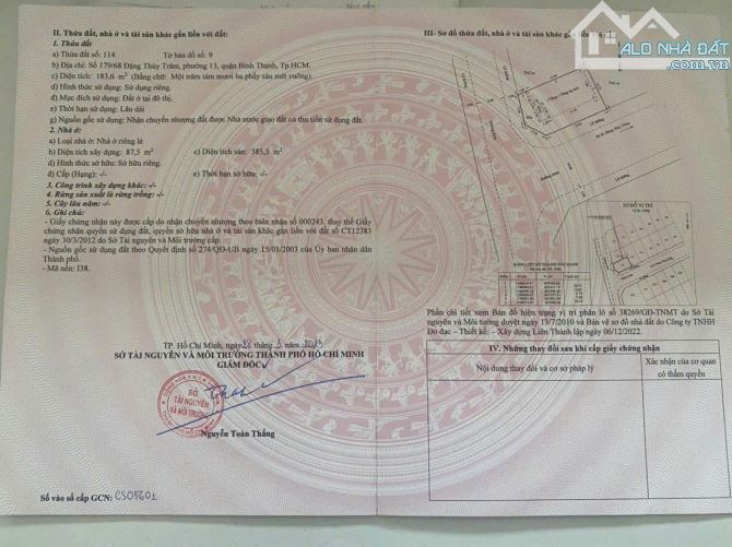 Biệt Thự 10,7 x 17m, 3 lầu đường Đặng Thuỳ Trâm Bình Thạnh, Giá chỉ 31,5 tỷ