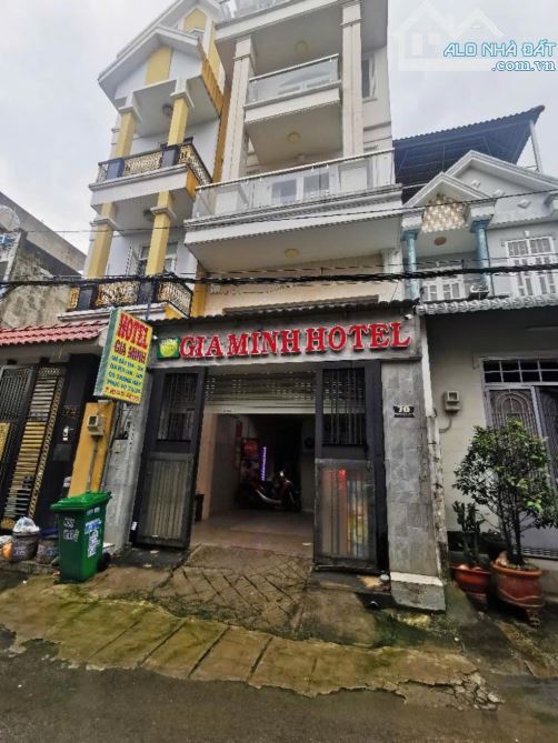 KHÁCH SẠN 6 TẦNG, đường THỚI AN 10 (TA10), P.Thới An, Quận 12, dt 75m2 (4,5mx17m),💰8Tỷ