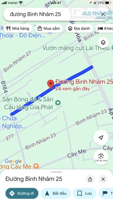 Bán đất mặt tiền Bình Nhâm 25 Ngang 7m cực đẹp - 1
