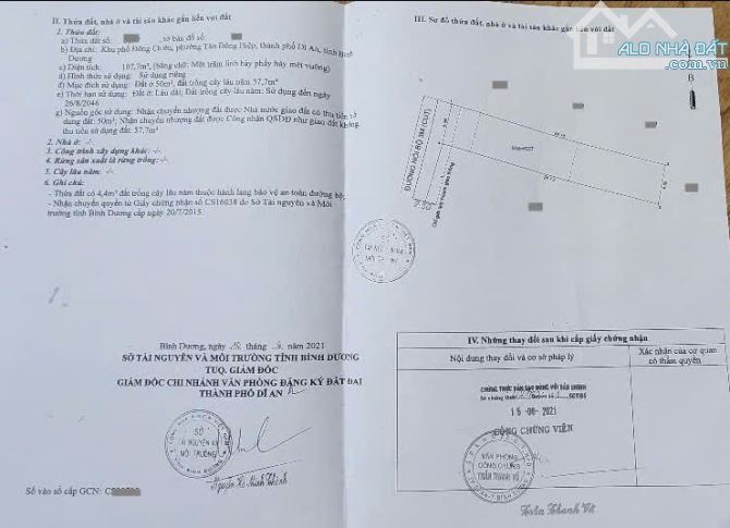 Bán nhà 1T1L 4.8x24m, hẻm Đoàn Thị Kia p.Tân Đông Hiệp kế chợ Tân Long - 1