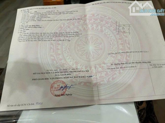 Bán đất Cổ Dương, Tiên Dương, Đông Anh , Hà Nội 58M - 2