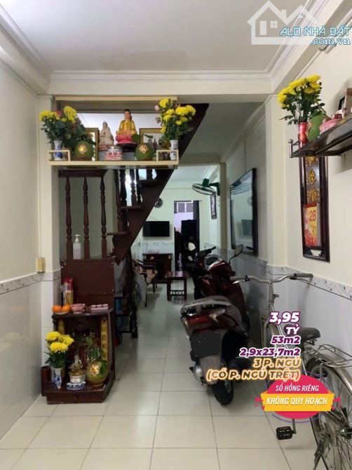 CHỈ 3,95 TỶ (75 Tr/m2) NHÀ 2 TẦNG DT 53m2 GÓC TÔN ĐẢN - VĨNH KHÁNH QUẬN 4 - 2