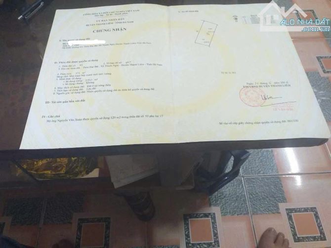 3ty2 Cần bán lô đất trục chính Kinh Doanh tại Đại Bái - Thanh Nghị - Thanh Liêm - Hà Nam - 2