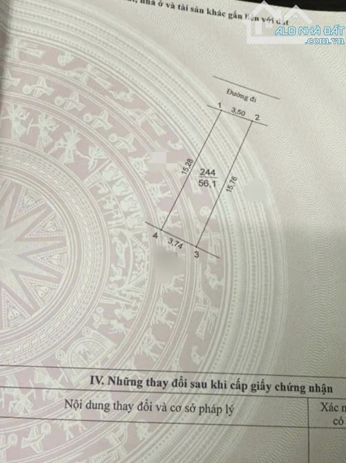 Bán đất Đông Mỹ, Thanh Trì, 56m2, mặt ngõ thông ô tô, giá 5,2 tỷ - 3