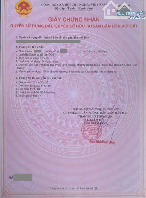 Nhà phố KDC Phú Hồng Khang, phường Bình Chuẩn, Tp Thuận An - 5