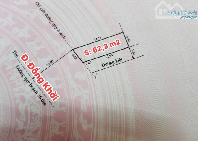 Hàng hiếm mặt tiền đường Đồng Khởi chỉ 4,x tỷ