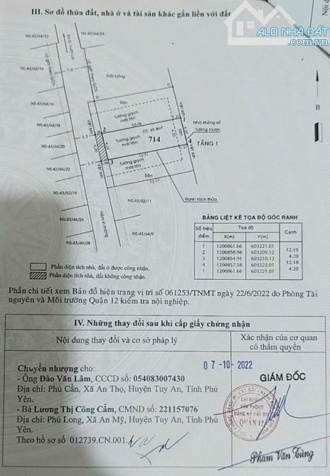 Bán lô đất 51m2 hẻm 43 đường Vườn Lài An Phú Đông Quận 12 giá 3.7 tỷ