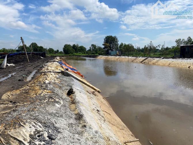ĐẤT VƯỜN MT BỜ KÊNH TRUNG ĐÔNG 7 HÓC MÔN 4.000M²  GIÁ 2,799 TRIỆU/M² - 1