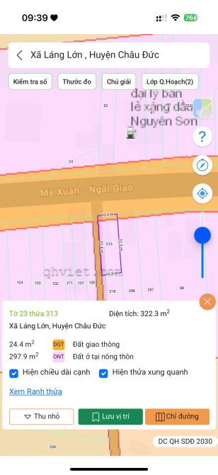 Lô góc 2 mặt tiền MT chính Mỹ Xuân Ngãi Giao Láng Lớn Thuận tiện KD có sẵn Kiot - 3