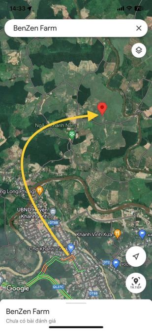 Bán đất đẹp thôn Hòn dù , xã Khánh Nam , Huyện Khánh Vĩnh Diện tích: 1,1 hecta ( ngang 80m - 3