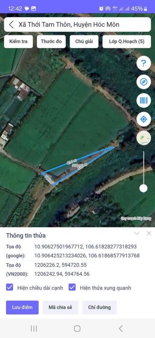 ĐẤT VƯỜN MT BỜ KÊNH TRUNG ĐÔNG 7 HÓC MÔN 4.000M²  GIÁ 2,799 TRIỆU/M² - 4