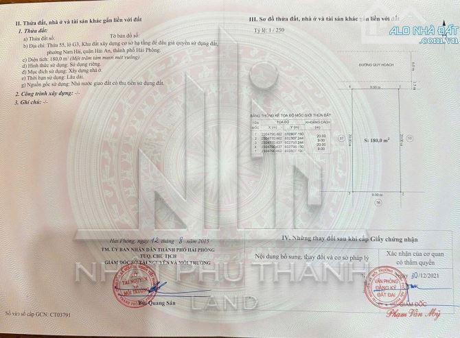 Đất biệt thự quận Hải An giá chỉ 49 triệu/m TĐC QK3