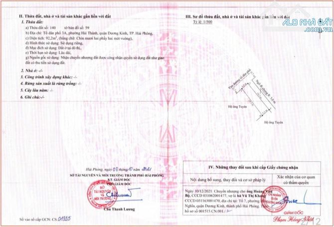 Lô Góc 92,2m2 trục công viên mặt đường nhựa Hải Thành 2